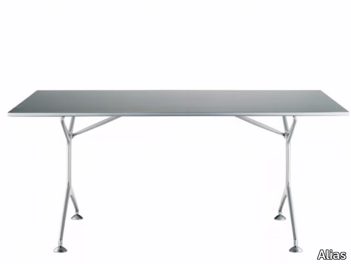 FRAMETABLE 160F - 495_160F - Folding rectangular aluminium table _ Alias