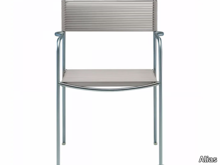 GREEN PVC - 201_O - Garden chair with armrests _ Alias