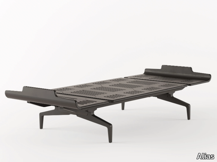 LEGNOLETTO 090 - LL1_090 - Aluminium and wood single bed _ Alias