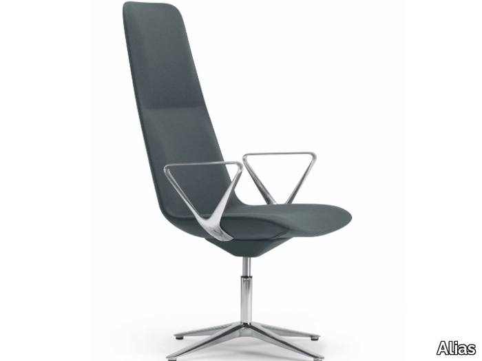 SLIM CONFERENCE HIGH 4 - 813 - Swivel with 4-spoke base height-adjustable chair _ Alias