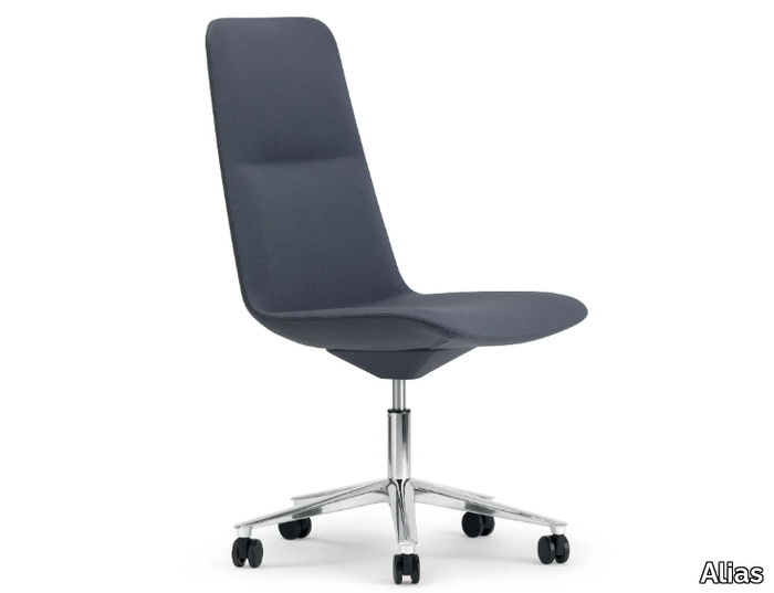 SLIM CONFERENCE HIGH 5 - 825 - Office chair with castors with 5-Spoke base _ Alias