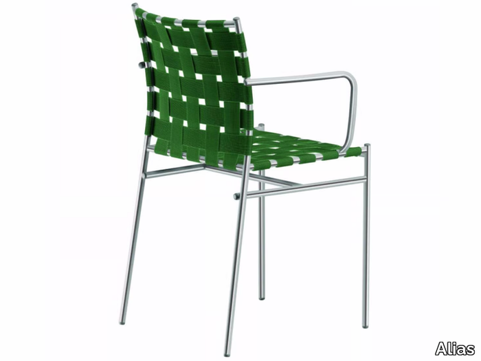 TAGLIATELLE ARMREST - 716_O - Stackable chair with armrests _ Alias