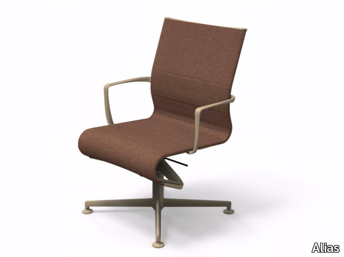 MEETINGFRAME 52 - 482 - Swivel office chair with armrests with 4-Spoke base _ Alias