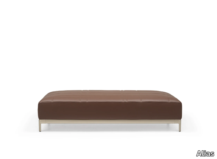 ALUZEN SOFT BENCH - P52 - Upholstered leather bench _ Alias