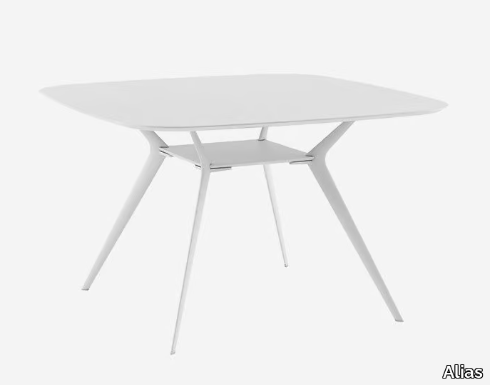 BIPLANE 120X120 / 40B - Square table _ Alias