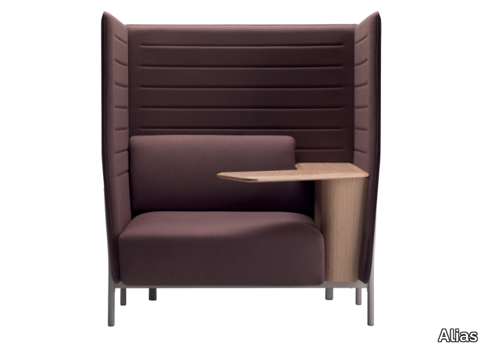 ELEVEN HIGH BACK WORK 869 - Acoustic fabric lobby chair _ Alias