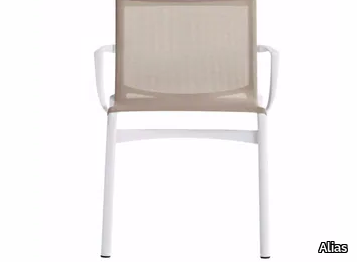 FRAME XL - 459_O - Stackable mesh chair with armrests _ Alias