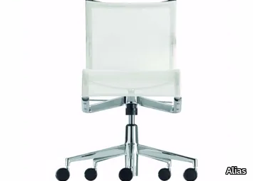 ROLLINGFRAME+ LOW TILT - 442 - Height-adjustable mesh office chair with castors with 5-Spoke base _ Alias