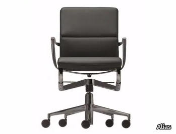 ROLLINGFRAME+ LOW TILT SOFT 453 - Swivel office chair with castors with 5-Spoke base _ Alias