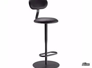 ATLAS STOOL - 762 - Swivel high leather stool _ Alias