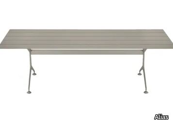 FRAMETABLE 240 OUTDOOR - Rectangular aluminium garden table _ Alias