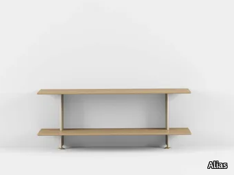 HUB SIDEBOARD 140 / H05 - TV cabinet with shelves in oak veneered multilayer plywood _ Alias