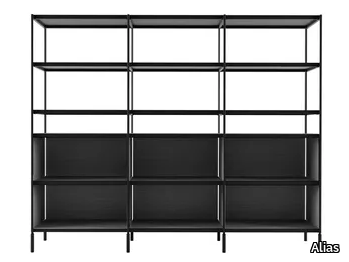 SEC - LIB021 - Open freestanding open office shelving _ Alias