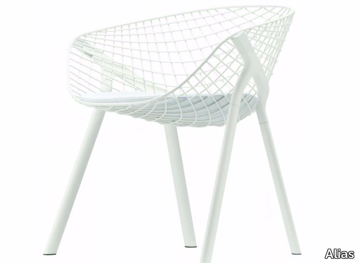 KOBI PAD SMALL - 042 - Steel chair with armrests _ Alias