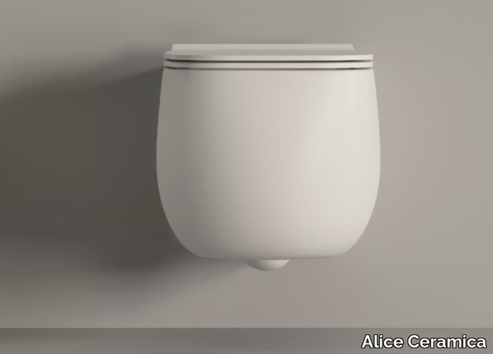 NUR - Wall-hung ceramic toilet _ Alice Ceramica