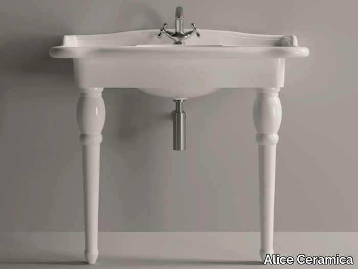 BOHEME CONSOLLE 95 - Console ceramic washbasin _ Alice Ceramica