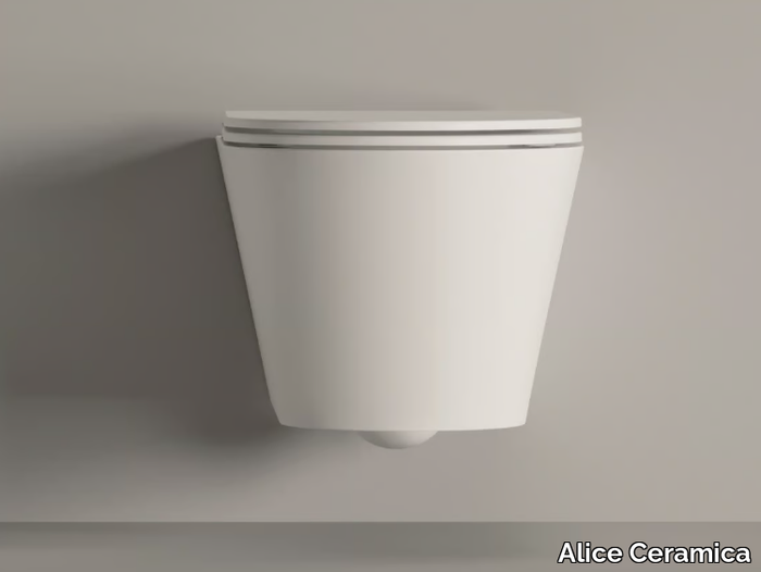 HIDE ROUND - Wall-hung ceramic toilet _ Alice Ceramica