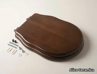 MC28N3S - Walnut toilet seat _ Alice Ceramica