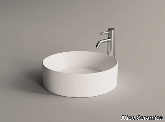 SPY - Countertop round ceramic washbasin _ Alice Ceramica