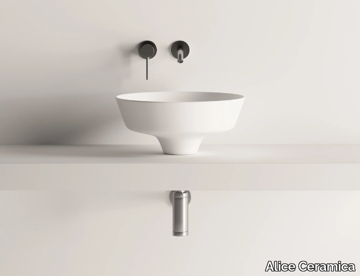 EQUILIBRIUM - Round ceramic washbasin _ Alice Ceramica