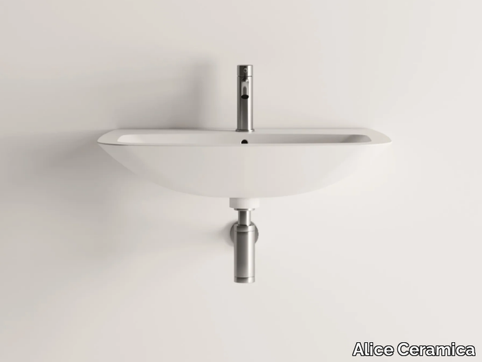 WUNDER - Wall-mounted ceramic washbasin _ Alice Ceramica