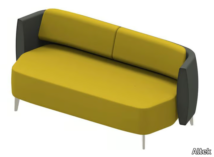 AIRWAVE 25 - Fabric sofa with backrest and leg base _ Altek