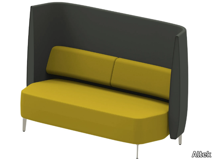 AIRWAVE 28 - Fabric sofa with high backrest and leg base _ Altek