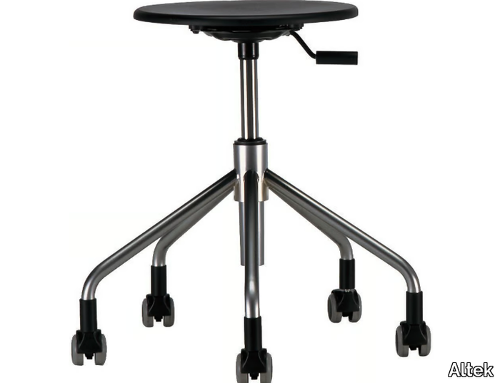 VERTIGO LV06 - With 5-spoke base stool with gas lift height-adjustable _ Altek