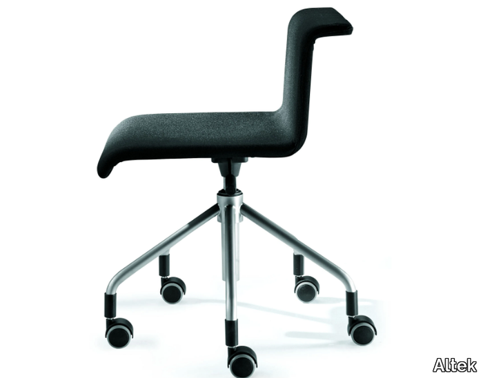 VERTIGO LV09 - Height-adjustable fabric chair with 5-spoke base with castors _ Altek