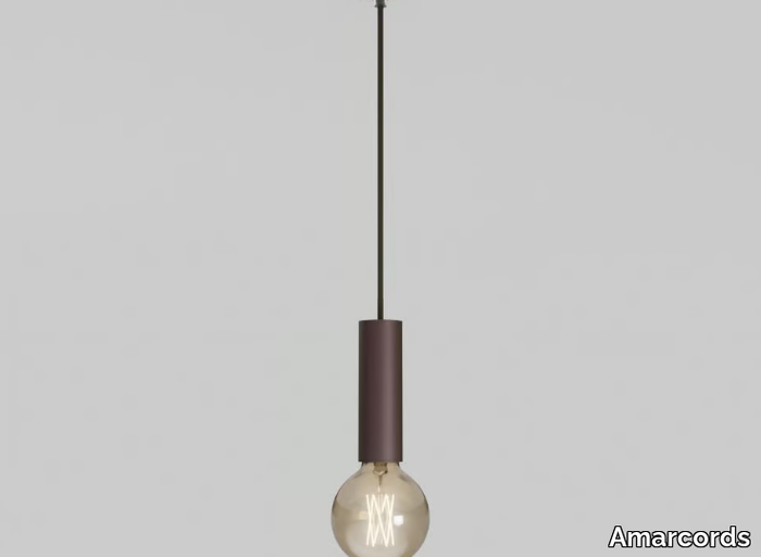 CRICCO 13 - Aluminium pendant lamp with built-in rosette _ Amarcords