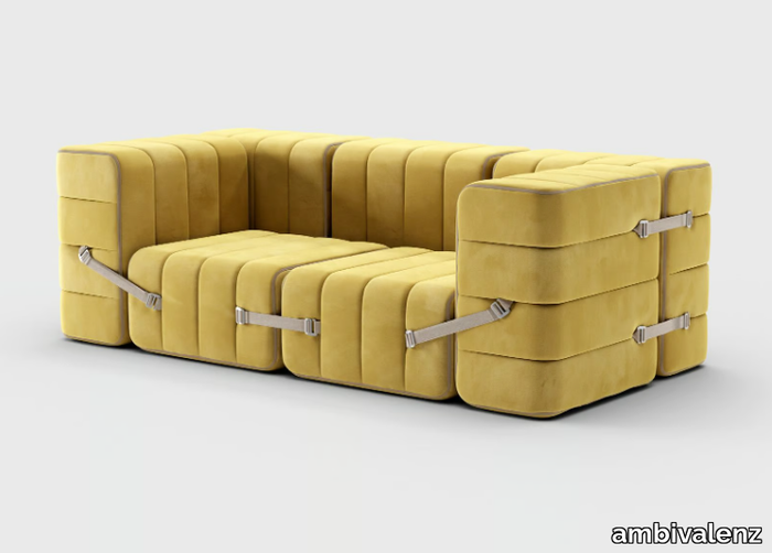 CURT SET 7 - 2 seater modular fabric sofa _ ambivalenz