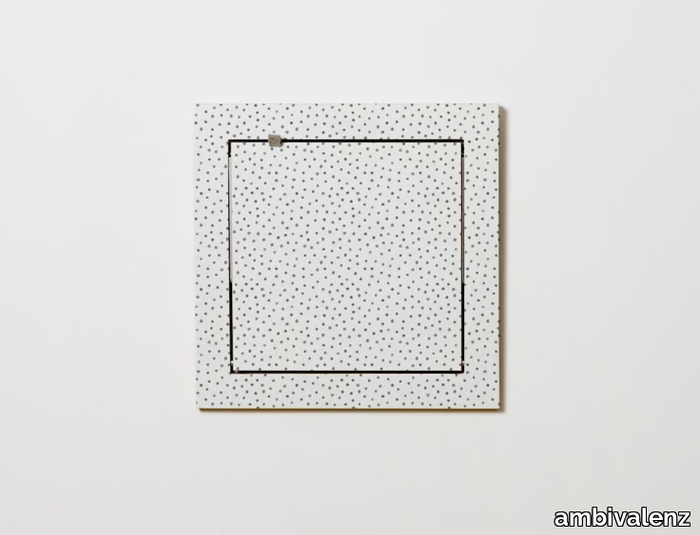 FLÄPPS 40x40x1 - WATERCOLOR DOTS - Folding plywood wall shelf _ ambivalenz