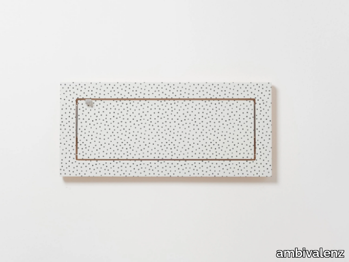 FLÄPPS 60x27x1 - WATERCOLOR DOTS - Folding plywood wall shelf _ ambivalenz