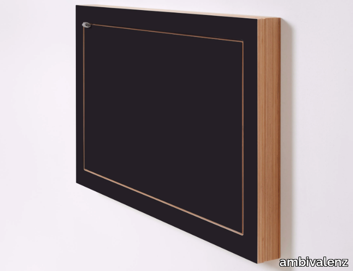 FLÄPPS SECRETARY OF STATE - BLACK - Wall mounted birch secretary desk _ ambivalenz