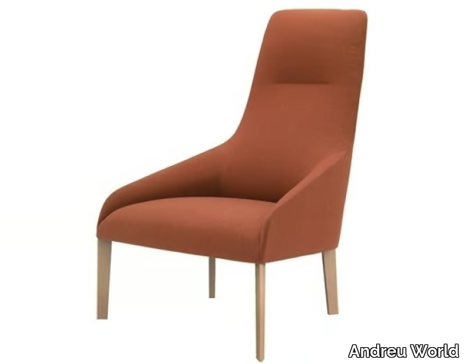 ALYA BU1522 - Upholstered armchair high-back _ Andreu World