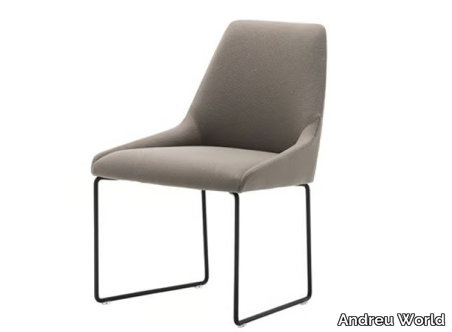 ALYA SI1553 - Sled base upholstered chair _ Andreu World