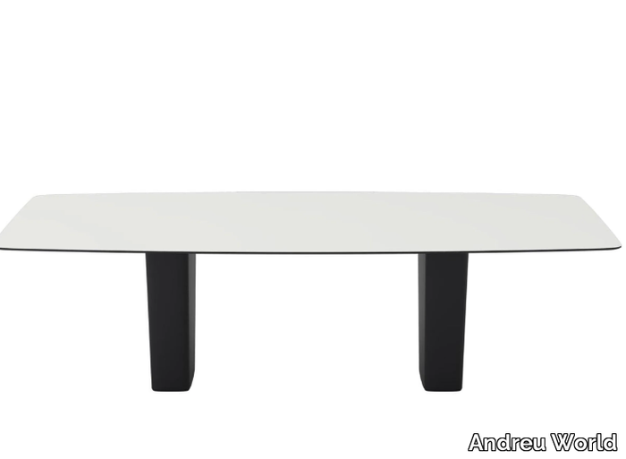 STATUS OUTDOOR ME18202 - Garden table with thermo-polymer base _ Andreu World