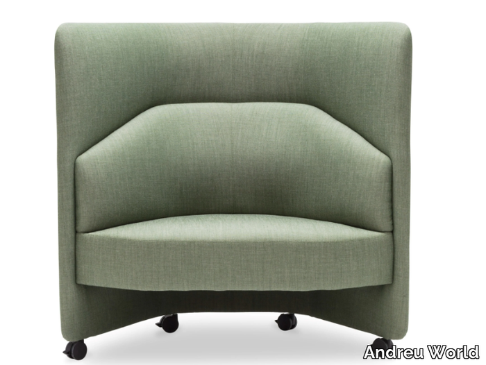 IN OUT OFFICE SF2250 - Upholstered fabric armchair high-back _ Andreu World