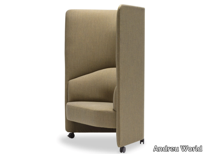 IN OUT OFFICE SF2251 - Upholstered fabric armchair high-back _ Andreu World