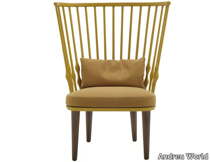 NUB BU1440 - Beech armchair high-back _ Andreu World