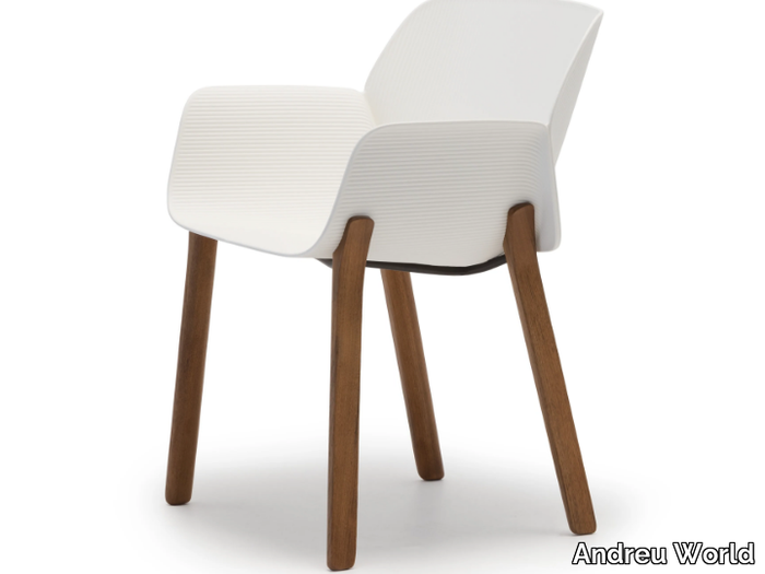 NUEZ SO2770 - Technopolymer chair with armrests _ Andreu World