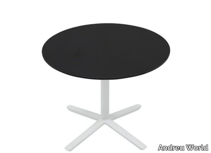 QUATTRO OCCASIONAL HPL ROUND - Round low HPL coffee table _ Andreu World