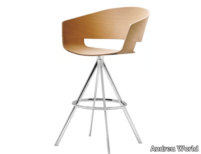 RONDA BQ0476 - Oak barstool _ Andreu World