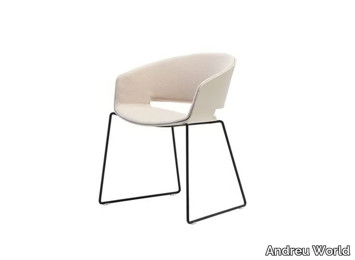 RONDA SO0425 - Sled base technopolymer chair _ Andreu World