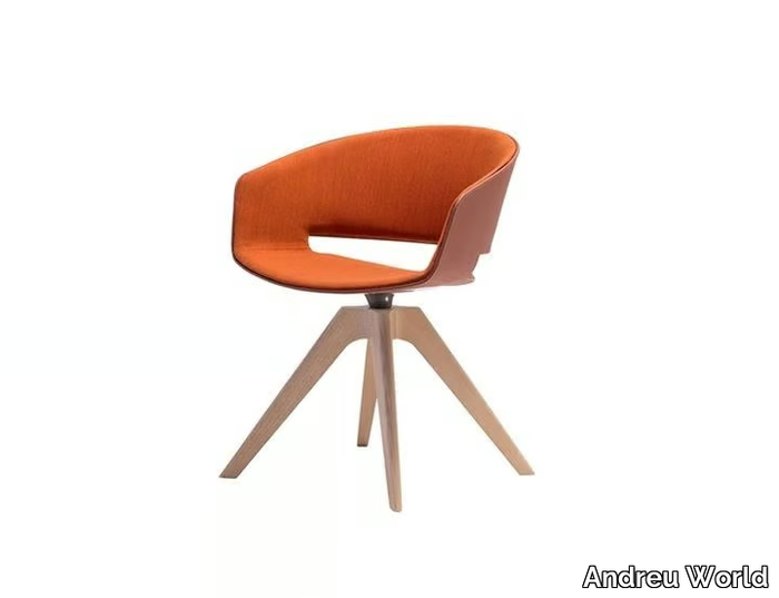 RONDA SO0429 - Trestle-based Polymer chair open back _ Andreu World