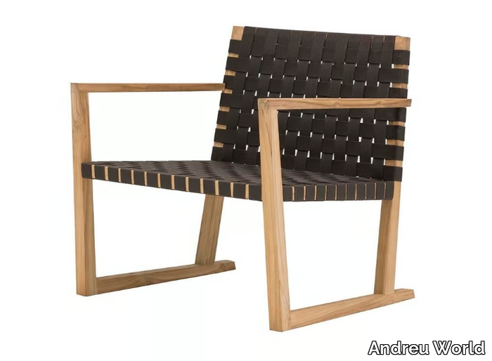 SERENA TEAK BU1193 - Garden teak easy chair _ Andreu World