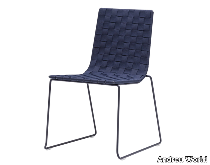 TRENZA SI0700 - Sled base polypropylene garden chair _ Andreu World