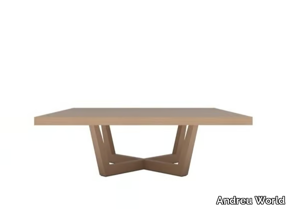 UVES ME3688 / ME3689 - Low square oak coffee table _ Andreu World