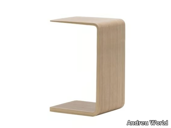 ARC TABLE ME5488 - Oak side table _ Andreu World