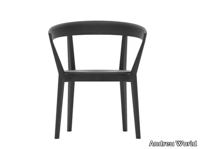 CAROLA SO0907 - Wooden chair with armrests _ Andreu World